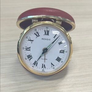 Red and Gold Travel Alarm Clock